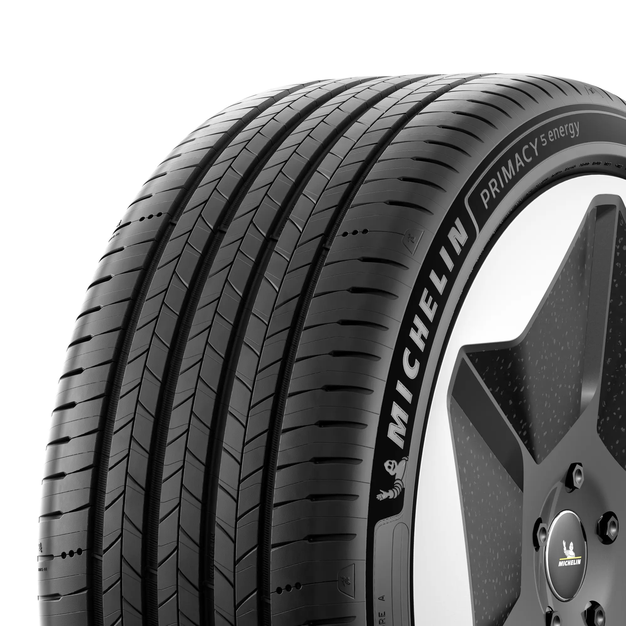 Anvelopa Michelin Primacy5 Energy 215/55R18 99V - vedere laterala cu marcajul dimensional si indicii de sarcina si viteza